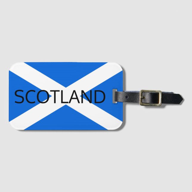 Etiqueta De Bagagem Scottish Flag Cartão de visita Slot ltcnt (Frente Horizontal)