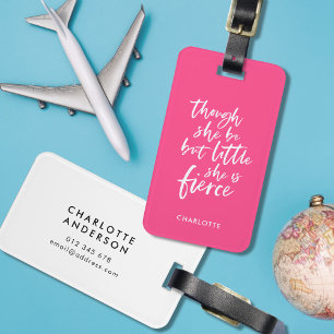 Etiqueta De Bagagem Script de Cor Personalizado Pequeno, Mas Acertado,