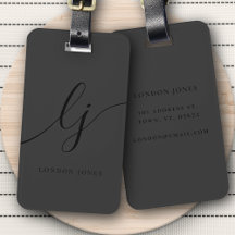 Script Elegante de Caligrafia Preta do Monograma M