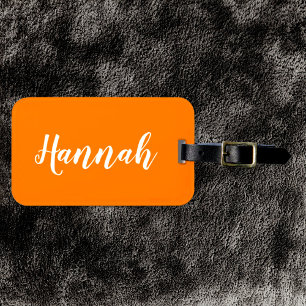 Etiqueta De Bagagem Script Personalizado Tendência Nome Personalizado 