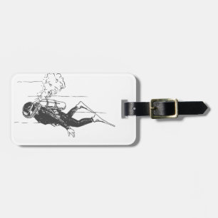 Etiqueta De Bagagem Scuba Diver