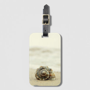 Etiqueta De Bagagem Seashell apenas na praia