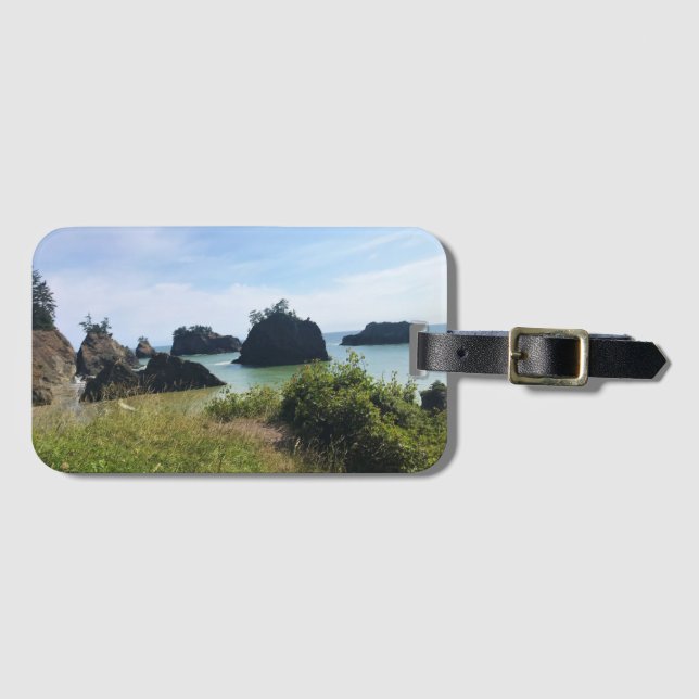 Etiqueta De Bagagem Secret Beach, Samuel H. Boardman, Oregon (Frente Horizontal)