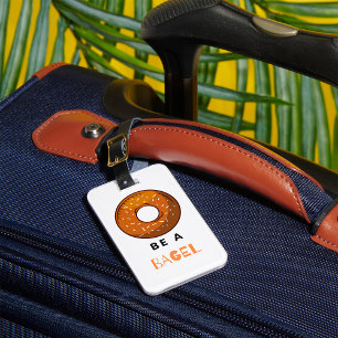 Etiqueta De Bagagem Seja Uma Bagel