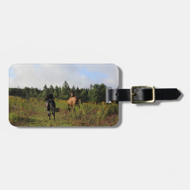 Etiqueta De Bagagem Selvagem Running (Frente Horizontal)