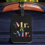 Etiqueta De Bagagem Senhor & Senhor Festa de Despedida de Solteiro Cas<br><div class="desc">Senhor & Senhor Festa de Despedida de Solteiro Casamento Gay</div>