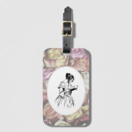 Etiqueta De Bagagem Senhora Leitura do Victorian