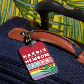 ETIQUETA DE BAGAGEM SENHORA PRESIDENTE KAMALA HARRIS NEWSOM 2024