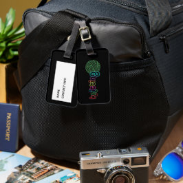 Etiqueta De Bagagem Sequin Glow Knitting