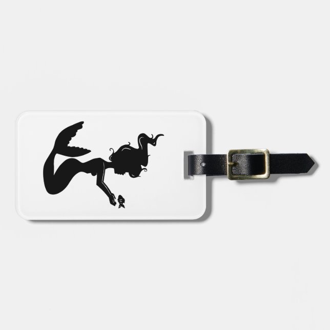 Etiqueta De Bagagem Sereia (Frente Horizontal)