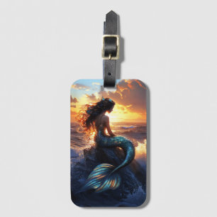 Etiqueta De Bagagem Sereia Sunset