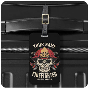 Etiqueta De Bagagem Serviço de Bombeiros Personalizados