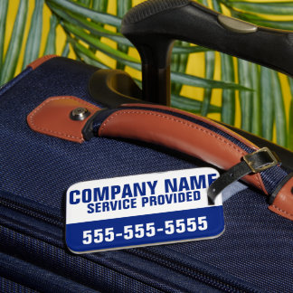 Etiqueta De Bagagem Serviço de Nome da Empresa Fornecido Telefone Pers