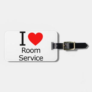Etiqueta De Bagagem Serviço de Sala de Amo