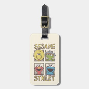 Etiqueta De Bagagem Sesame StreetVintage - Caráter Comic