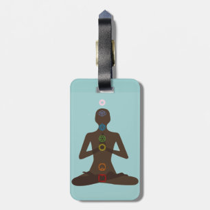 Etiqueta De Bagagem Sete Marcas De Bagagem De Design De Cachras Yoga