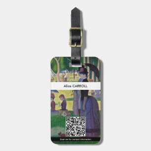 Etiqueta De Bagagem Seurat - Um Domingo na La Grande Jatte - Código QR