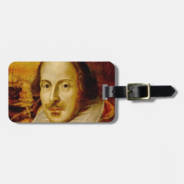 Etiqueta de Bagagem Shakespeare - Personalize-a! (Frente Horizontal)
