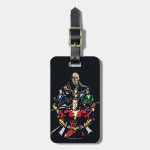 Etiqueta De Bagagem SHAZAM! família de Shazam contra o Dr. Sivana