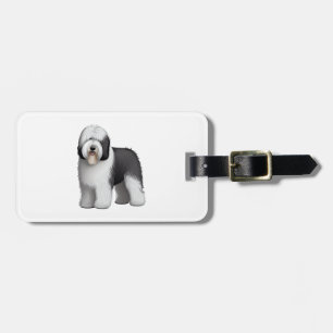 Etiqueta De Bagagem Sheepdog 10 antigo inglês