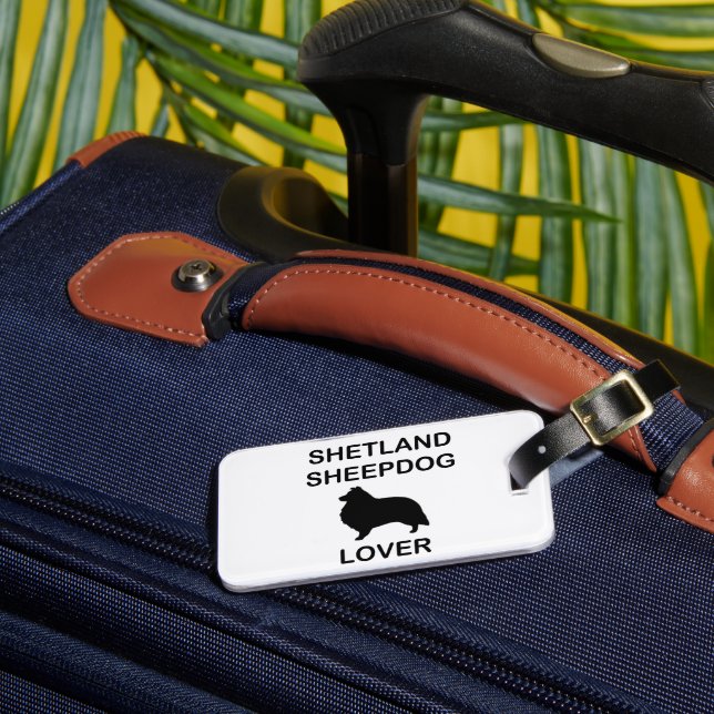 Etiqueta De Bagagem Shetland Sheepdog Lover (Frente Insitu 3)