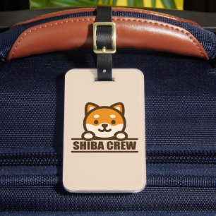 Etiqueta De Bagagem SHIBA CREW - Equipe de Design Shiba Inu