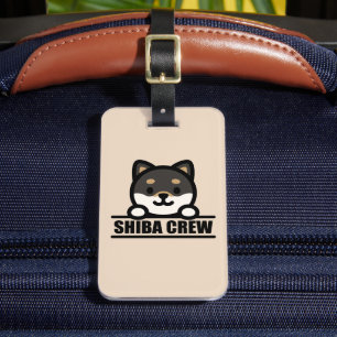 Etiqueta De Bagagem SHIBA CREW - Equipe de Design Shiba Inu