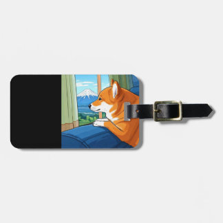 Etiqueta De Bagagem shiba inu e mt fuji Bagtag