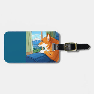 Etiqueta De Bagagem shiba inu e mt fuji Bagtag