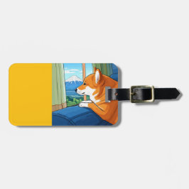 Etiqueta De Bagagem shiba inu e mt fuji Bagtag