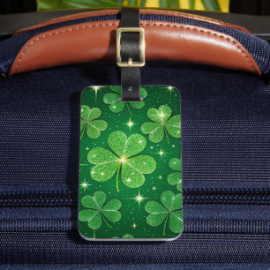 ETIQUETA DE BAGAGEM SHINY VERDE IRLANDÊS CÉLTICOS VERDE