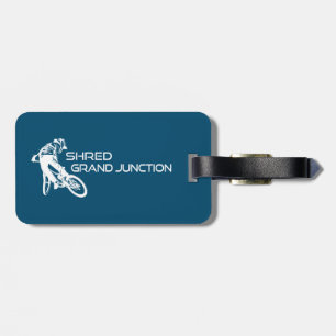 Etiqueta De Bagagem Shred Grand Junction Colorado Mountain Biking