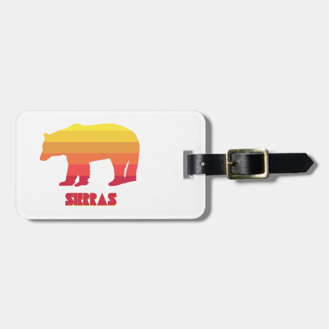Etiqueta De Bagagem Sierras Bear (Frente Horizontal)