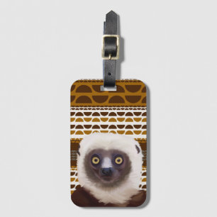 Etiqueta De Bagagem Sifaka Lemur Madagascar