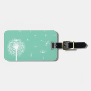 Etiqueta De Bagagem Silhouette White Dandelion