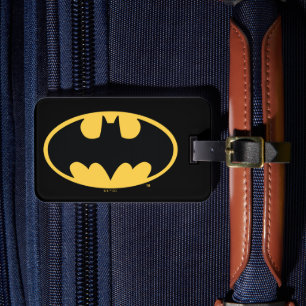 Etiqueta De Bagagem Símbolo Batman Logotipo Oval