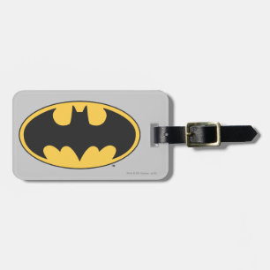 Etiqueta De Bagagem Símbolo Batman Logotipo Oval