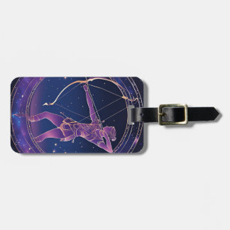 Etiqueta De Bagagem Símbolo Celestial Sagitário Zodiac
