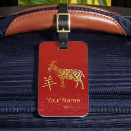 Etiqueta De Bagagem Símbolo de constelação do Horoscópio Zodiac Chinês