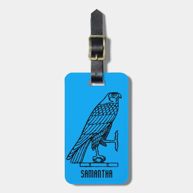 Etiqueta De Bagagem Símbolo egípcio: Falcão (Frente Vertical)