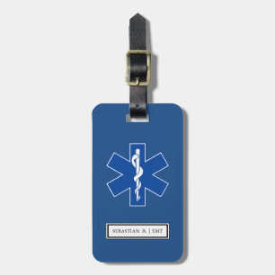 Etiqueta De Bagagem Símbolo paramédico EMT Personalizado