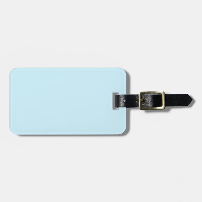 Etiqueta De Bagagem simples e mínimo personalizado pastel personalizad (Frente Horizontal)