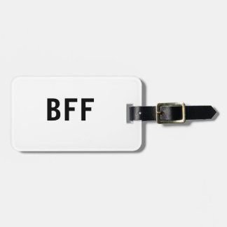 Etiqueta De Bagagem Simples minimal BFF melhores amigos família nome p