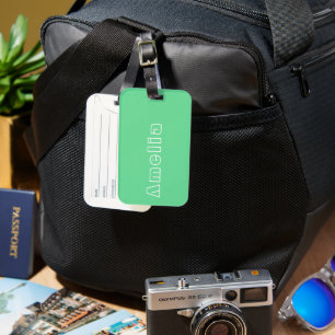 Etiqueta De Bagagem Simples Moderno Personalizado