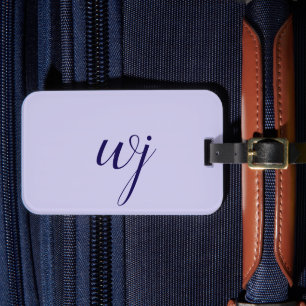 Etiqueta De Bagagem Sinais de inscrição personalizados azuis legantes