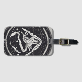 Etiqueta De Bagagem Sinal Celestial Scorpio Zodiac