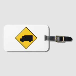 Etiqueta De Bagagem Sinal de aviso de caminhão rodoviário