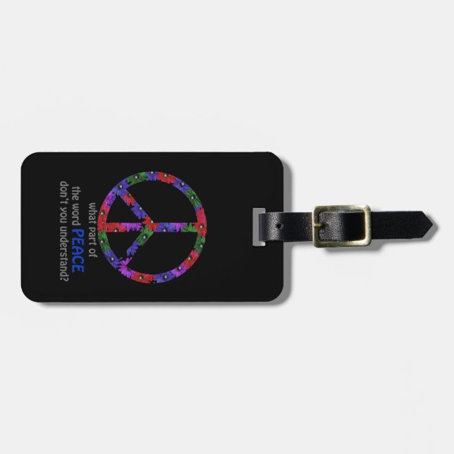 Etiqueta De Bagagem Sinal de paz (Frente Horizontal)