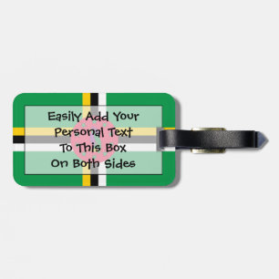 Etiqueta De Bagagem Sinalizador de Dominica Personal Easy ID