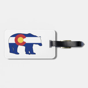 Etiqueta De Bagagem Sinalizador do Colorado Bear